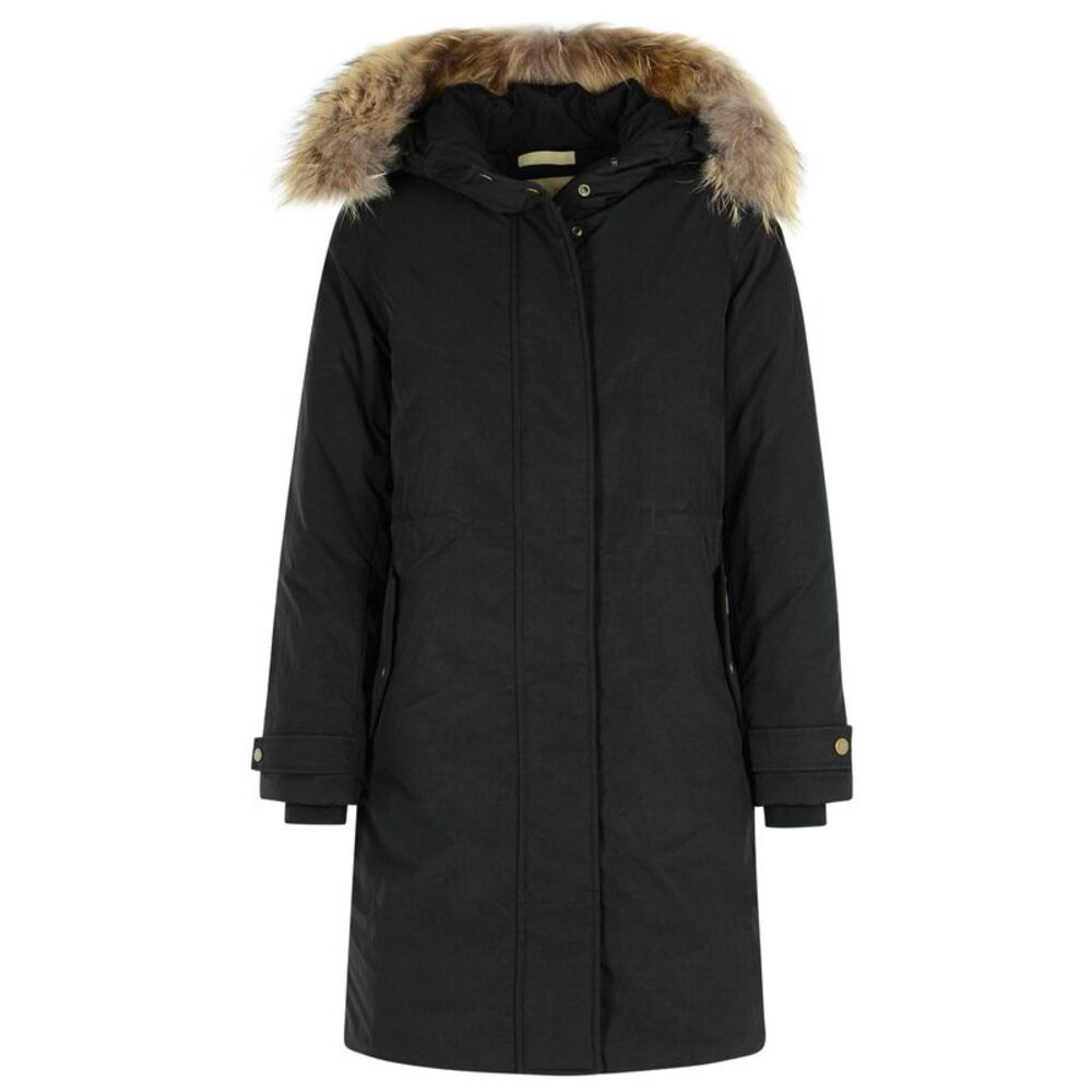 Woolrich John Rich & Bros Black Polyester Blend Parka Women